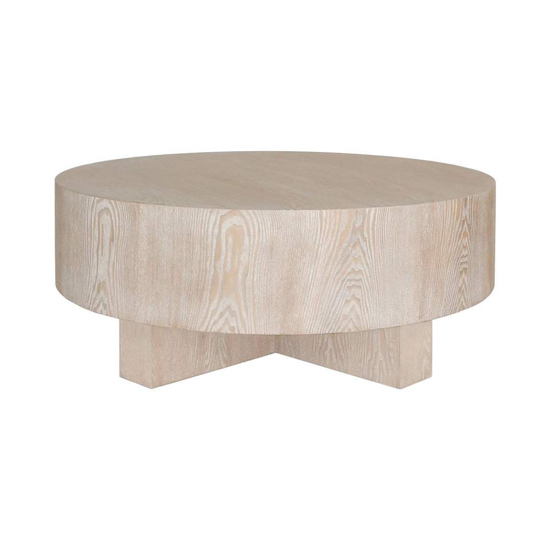 Oslo Round Coffee Table-Worlds Away-WORLD-OSLO CO-Coffee TablesNatural-1-France and Son