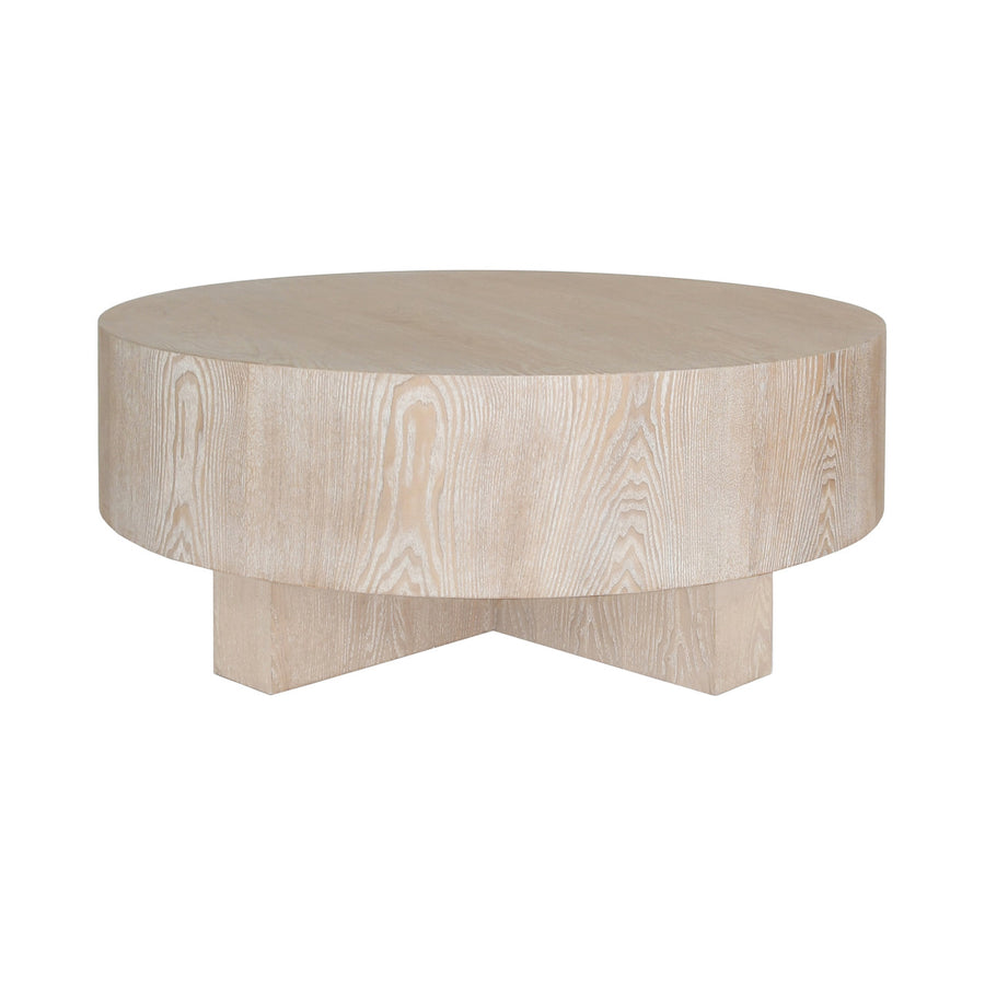 Oslo Round Coffee Table-Worlds Away-WORLD-OSLO CO-Coffee TablesNatural-1-France and Son
