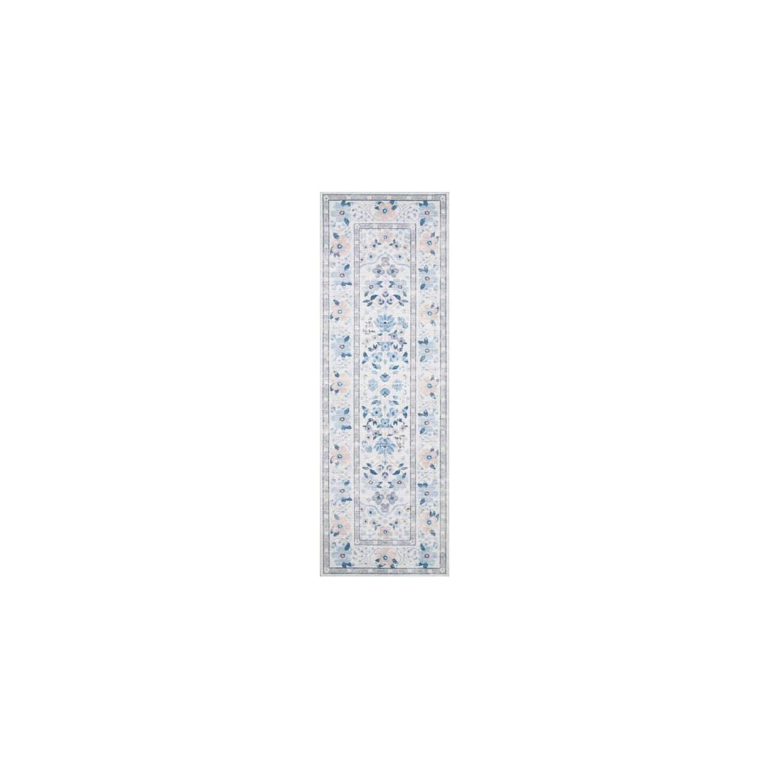 Rifle Paper Co Palais Snow/Sky Area Rug-Rifle Paper Co x Loloi-LOLOI-PALAPAL-02SNOSC2350-Rugs2'-3" x 5'-0"-3-France and Son