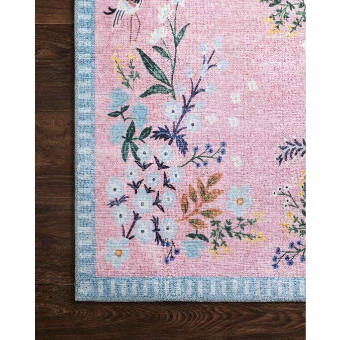 Rifle Paper Co Palais Rose/Sky Area Rug-Rifle Paper Co x Loloi-LOLOI-PALAPAL-03ROSC2339-Rugs2'-3" x 3'-9"-4-France and Son