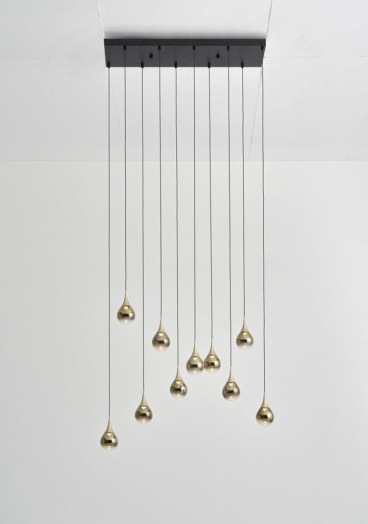 Pao Pao 10 Light Pendant-Seed Design-SEED-SLD-1013PZ10-GLD-PendantsChampagne Gold-5-France and Son