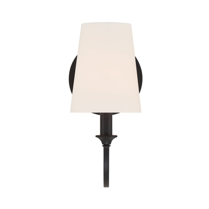 Payton 1 Light Wall Mount-Crystorama Lighting Company-CRYSTO-PAY-921-BF-Wall LightingBlack Forged-1-France and Son