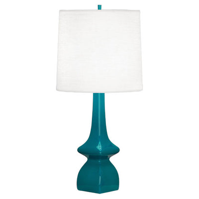 Jasmine Table Lamp-Robert Abbey Fine Lighting-ABBEY-PC210-Table LampsPeacock-19-France and Son