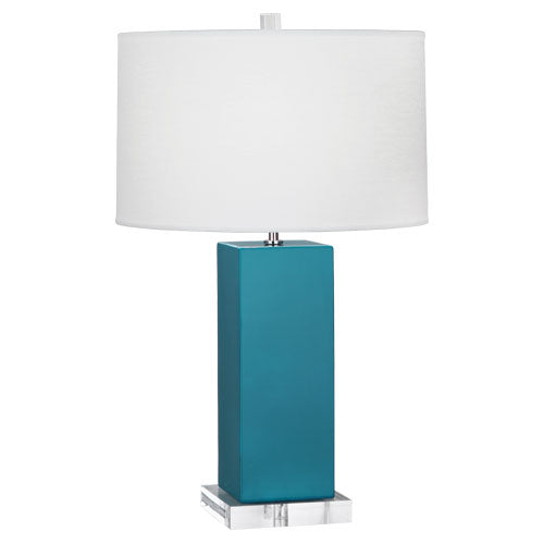 Harvey Table Lamp 6"-Robert Abbey Fine Lighting-ABBEY-PC995-Table LampsPeacock-23-France and Son