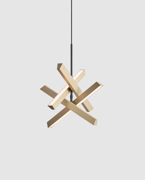 Konnect 4 Lights Pendant-Seed Design-SEED-SLD-3983PV4-GLD-PendantsWith Canopy-Sand gold-5-France and Son