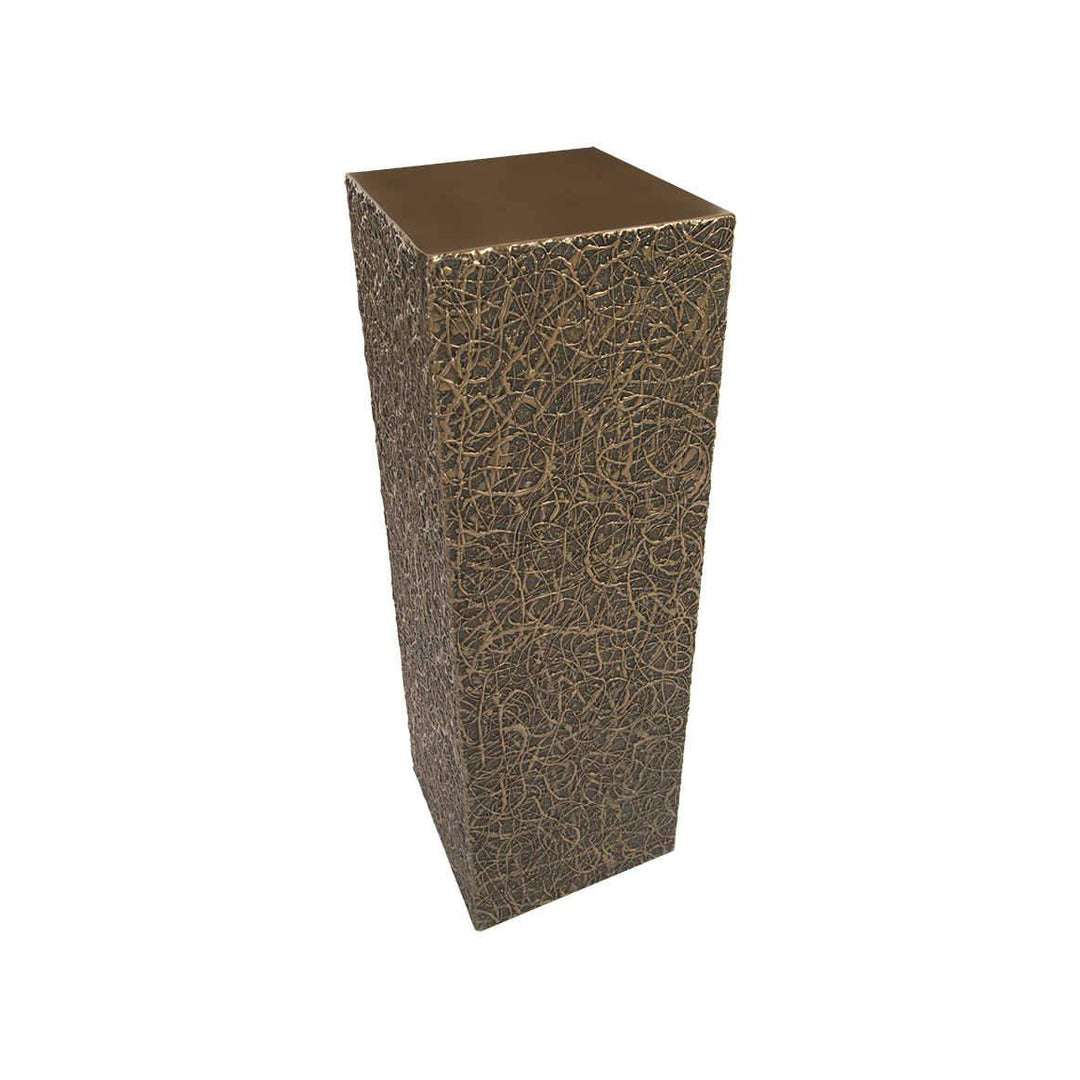 String Theory Pedestal-Phillips Collection-PHIL-PH83558-DecorLarge-Bronze-Outdoor-3-France and Son