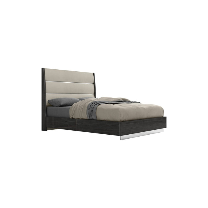 Pino Bed-Whiteline Modern Living-WHITELINE-BQ1752-DGRY/LGRY-BedsQueen-7-France and Son