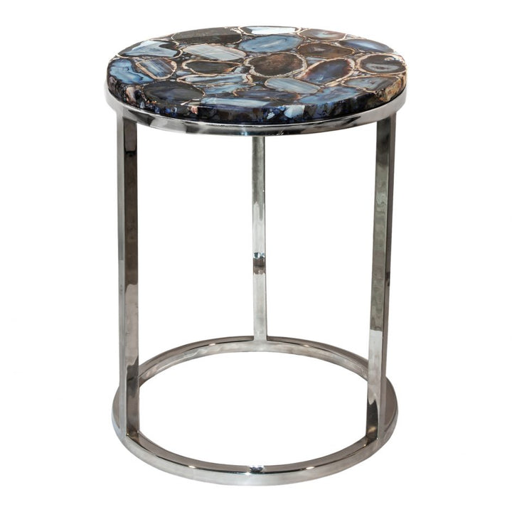 Shimmer Agate Accent Table-Moes-MOE-PJ-1003-30-Side Tables-1-France and Son