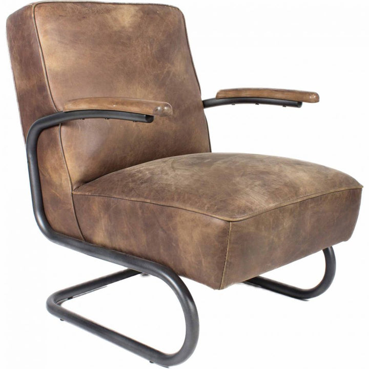 Perth Club Chair Light Brown-Moes-MOE-PK-1022-03-Lounge Chairs-1-France and Son