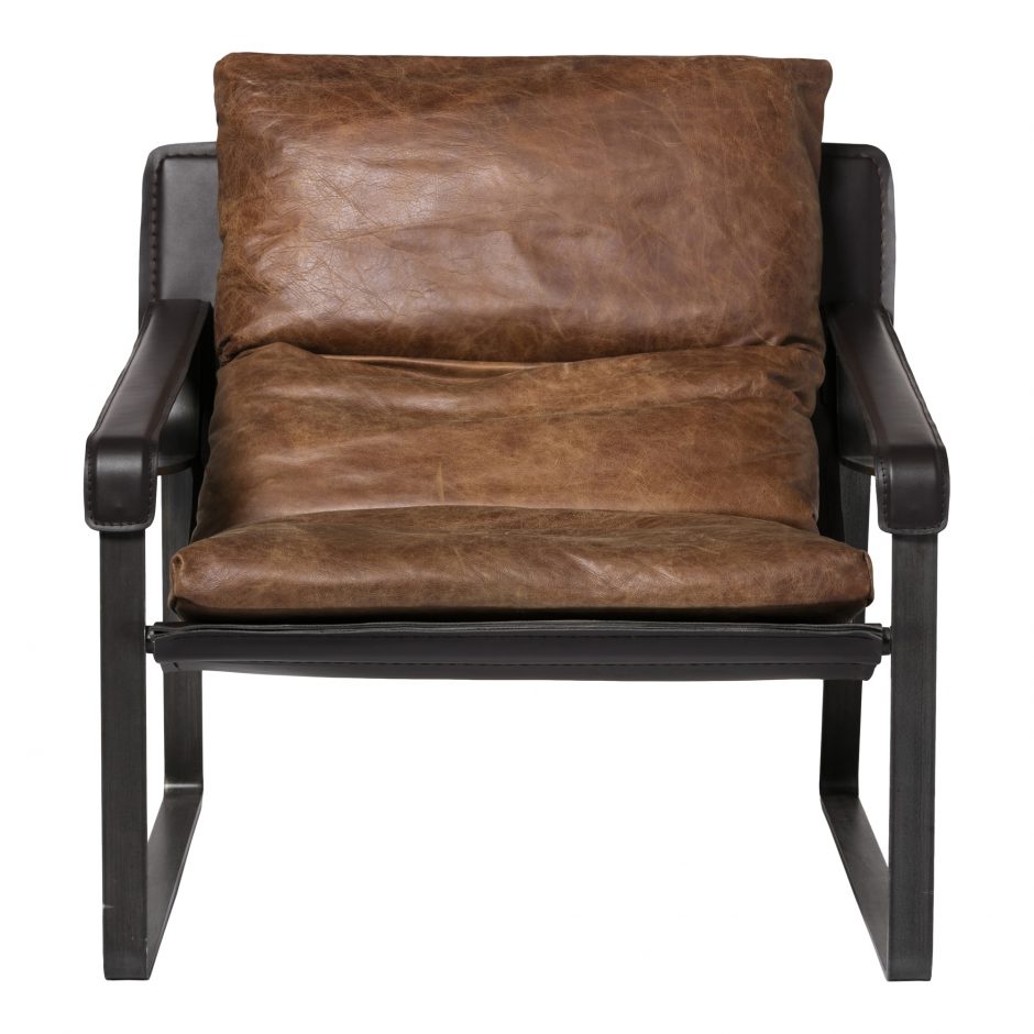 Connor Club Chair - Brown-Moes-MOE-PK-1044-14-Lounge Chairs-3-France and Son