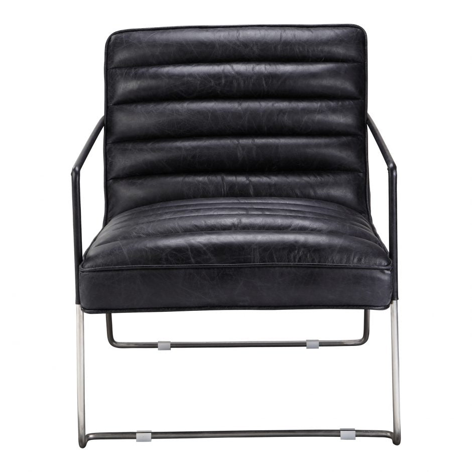 Desmond Club Chair - Black-Moes-MOE-PK-1045-02-Lounge Chairs-2-France and Son