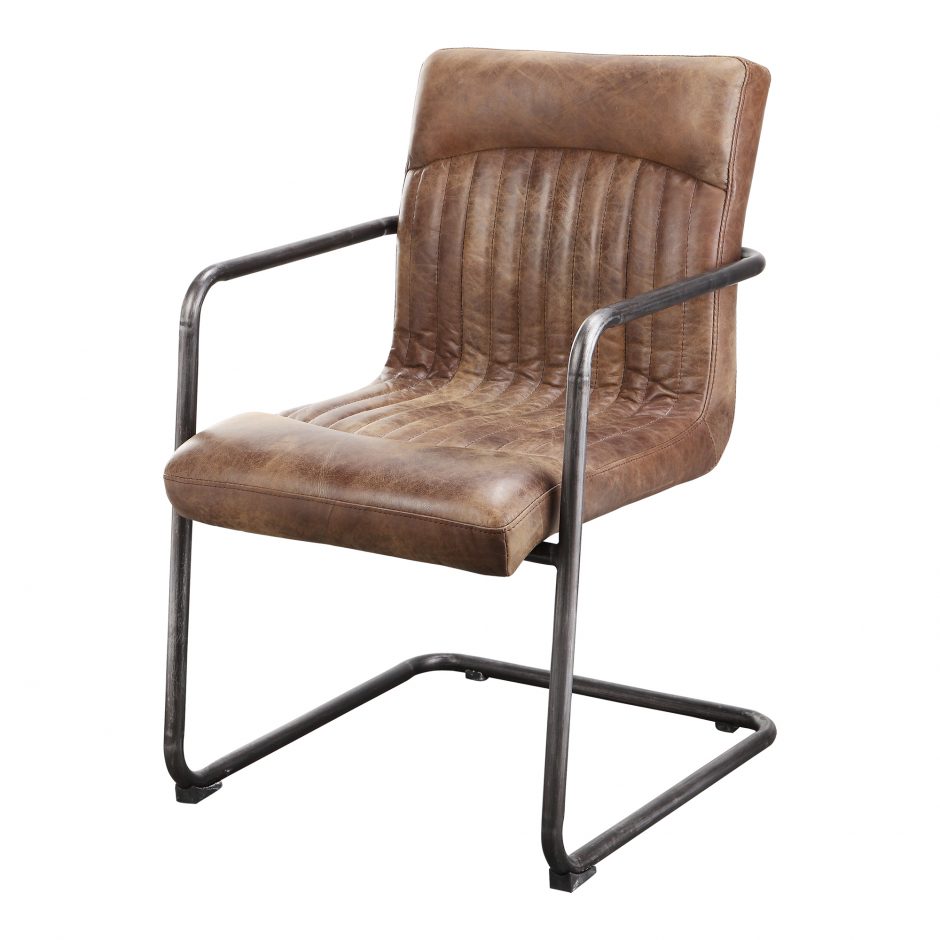 Ansel Arm Chair Light Brown-Moes-MOE-PK-1052-03-Dining Chairs-1-France and Son