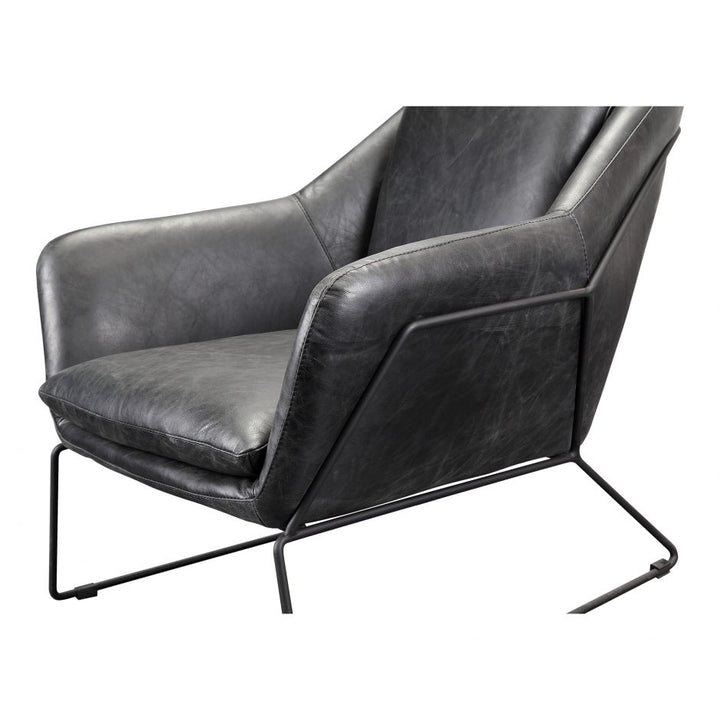 Greer Club Chair Black-Moes-MOE-PK-1056-02-Lounge Chairs-6-France and Son