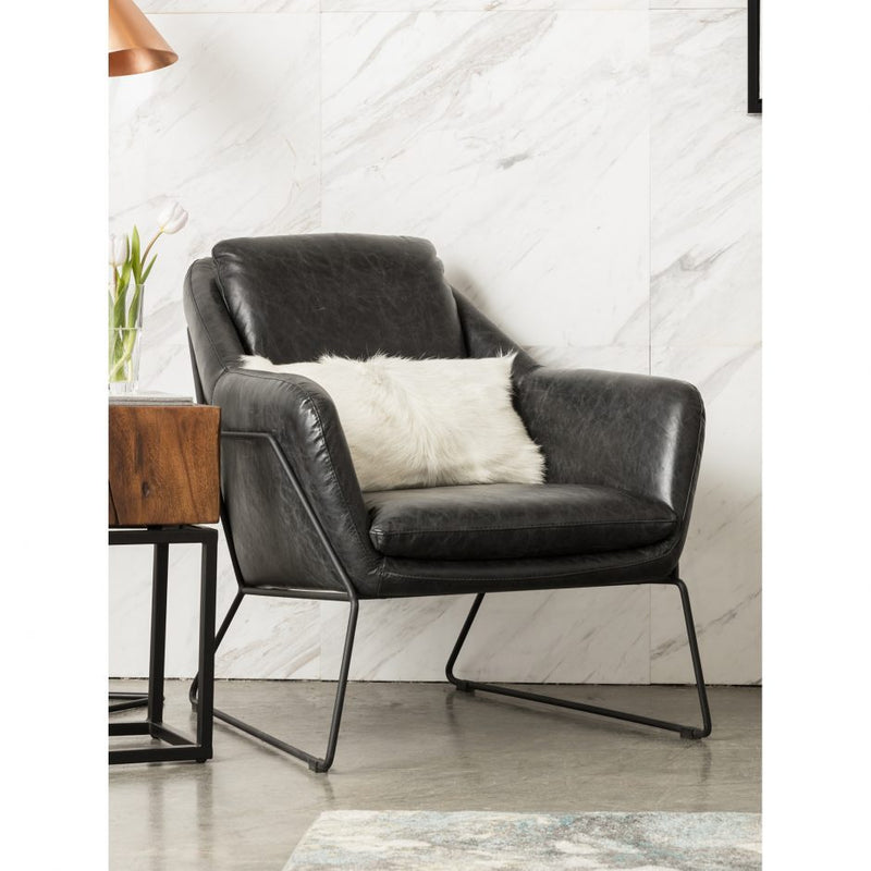 Greer Club Chair Black-Moes-MOE-PK-1056-02-Lounge Chairs-3-France and Son