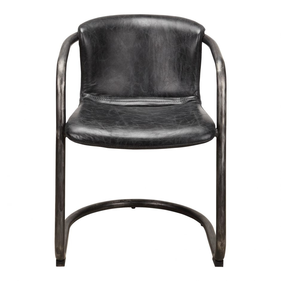 Freeman Dining Chair Antique Black-Moes-MOE-PK-1059-02-Dining Chairs-7-France and Son