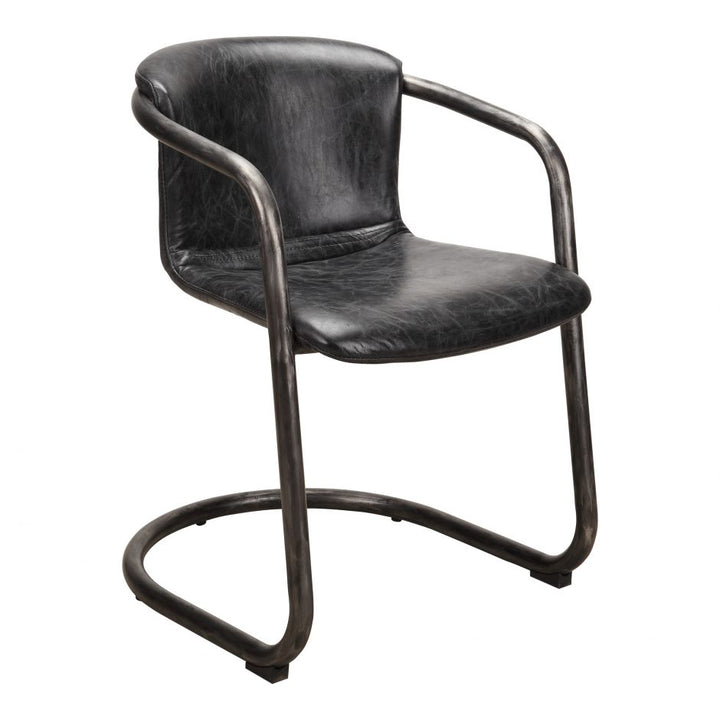 Freeman Dining Chair Antique Black-Moes-MOE-PK-1059-02-Dining Chairs-1-France and Son