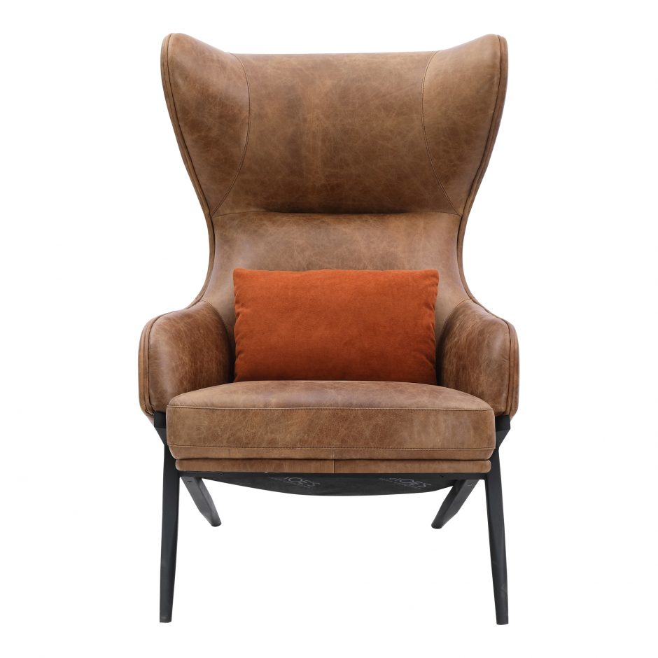 Amos Leather Accent Chair-Moes-MOE-PK-1103-14-Lounge Chairs-2-France and Son