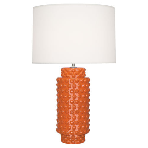 Dolly Table Lamp - Large-Robert Abbey Fine Lighting-ABBEY-PM800-Table LampsPumpkin-6-France and Son