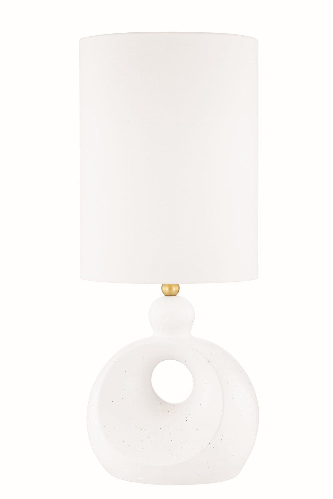 Penonic 1 Light Table Lamp-Hudson Valley-HVL-L1850-AGB/CWS-Table LampsAged Brass/White Ceramic-2-France and Son