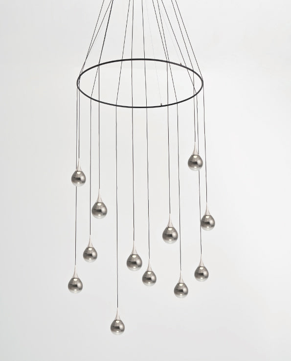 Pao Pao 12 Light Pendant-Seed Design-SEED-SLD-1013PC12-CRM-PendantsWith ring-Chrome-10-France and Son