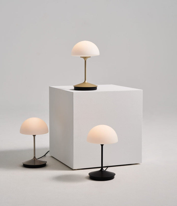 Pensee LED Table Lamp-Seed Design-SEED-SLD-7992DJ-BK-Table LampsMatt Opal glass/ Matt Black-4-France and Son