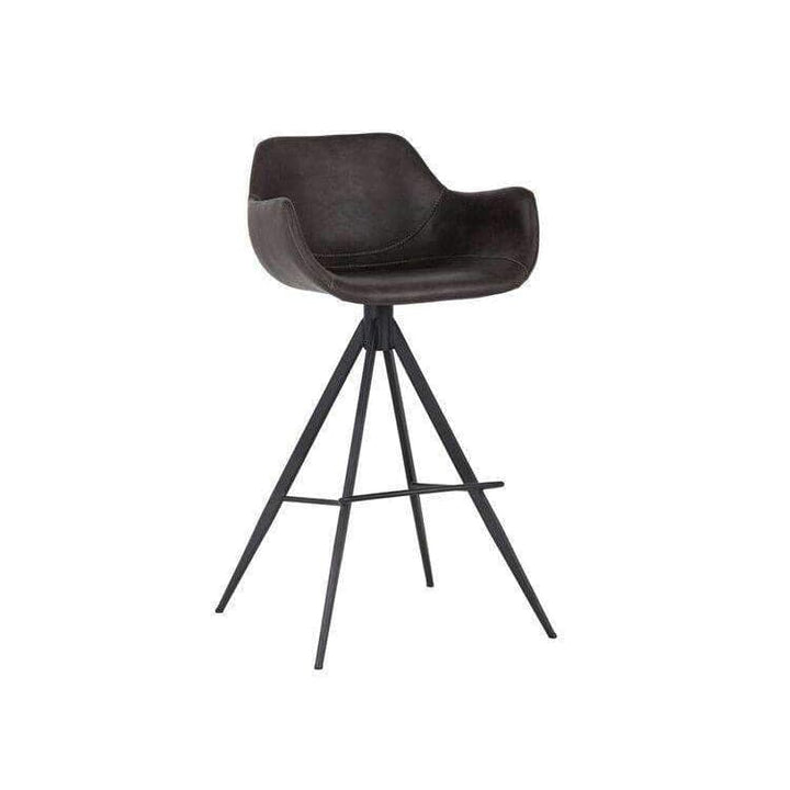 Owen Swivel Counter Stool-Sunpan-SUNPAN-103247-Bar StoolsGrey-2-France and Son