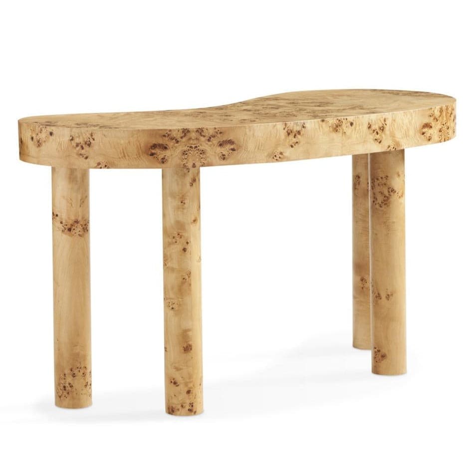 France and Son Orleans Burl Kidney Desk - Thumbnail 4