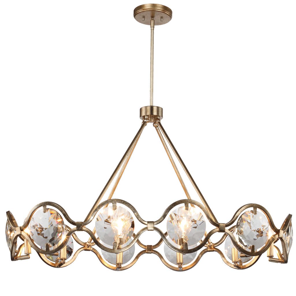 Quincy 10 Light Chandelier-Crystorama Lighting Company-CRYSTO-QUI-7629-DT-Chandeliers-1-France and Son