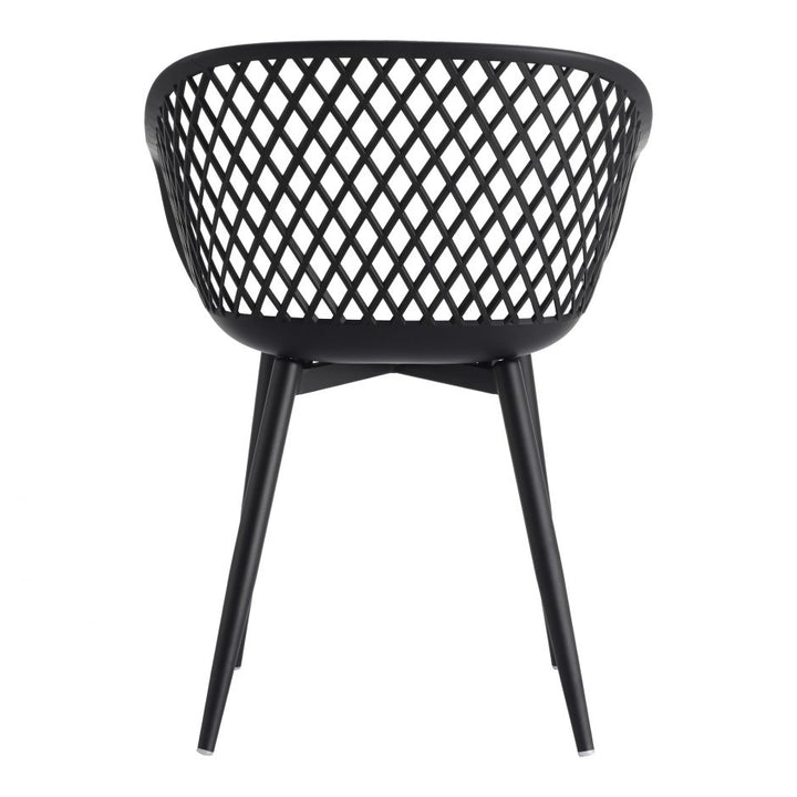 Piazza Outdoor Chair Black - Set Of Two-Moes-MOE-QX-1001-02-Outdoor Dining Chairs-4-France and Son