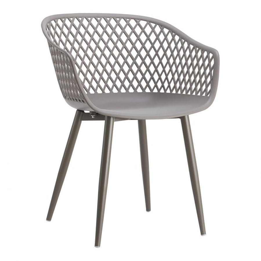 Piazza Outdoor Chair Grey - Set Of Two-Moes-MOE-QX-1001-15-Outdoor Dining Chairs-1-France and Son