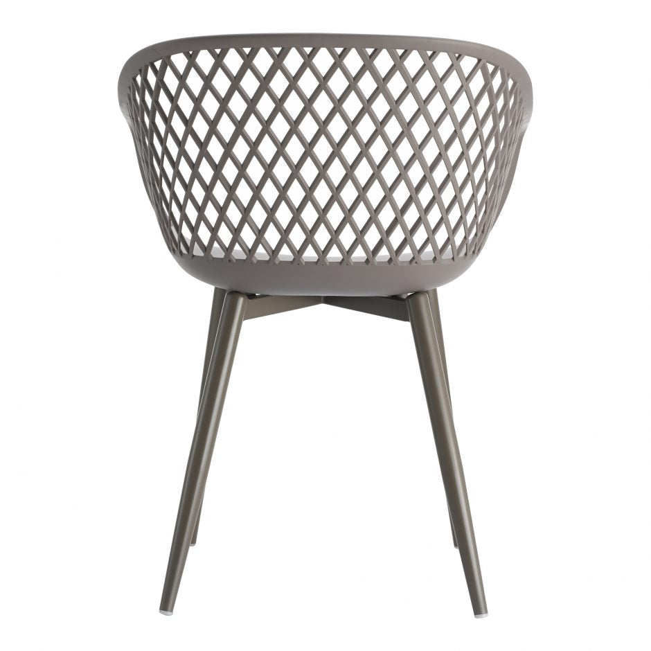 Piazza Outdoor Chair Grey - Set Of Two-Moes-MOE-QX-1001-15-Outdoor Dining Chairs-5-France and Son