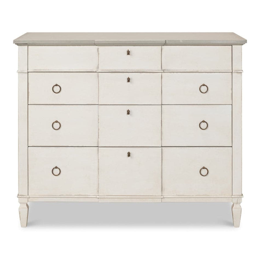 Azzalene Dresser-SARREID-SARREID-R054-14T15-DressersStucco White Base-1-France and Son