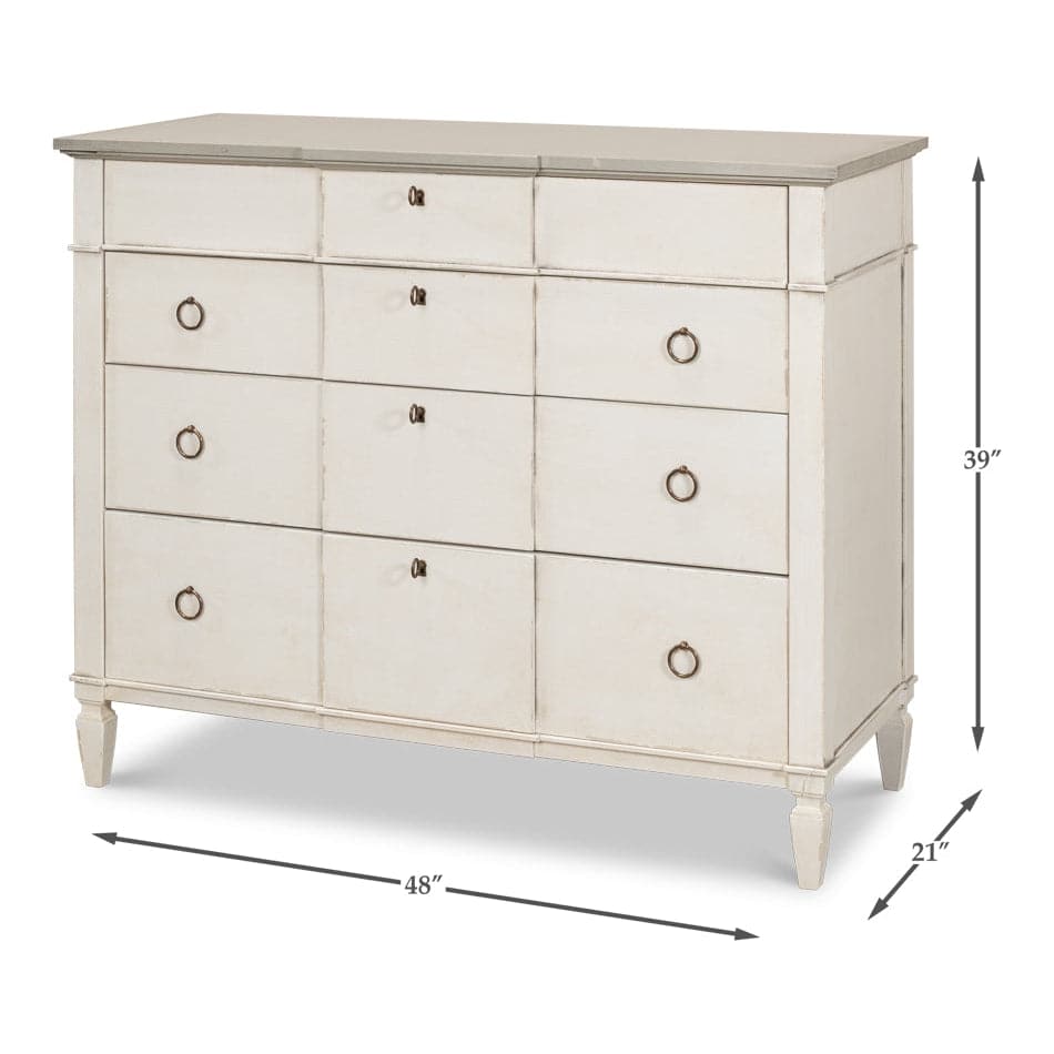 Azzalene Dresser-SARREID-SARREID-R054-14T15-DressersStucco White Base-3-France and Son