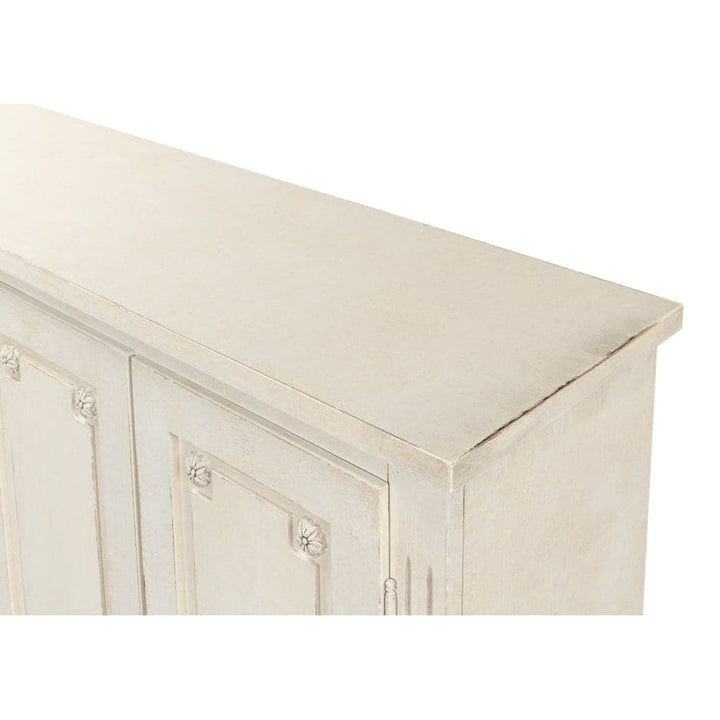 Bellagio Sideboard 96"-SARREID-SARREID-R061-14T15-Sideboards & CredenzasStucco White Base/Grey Top-9-France and Son