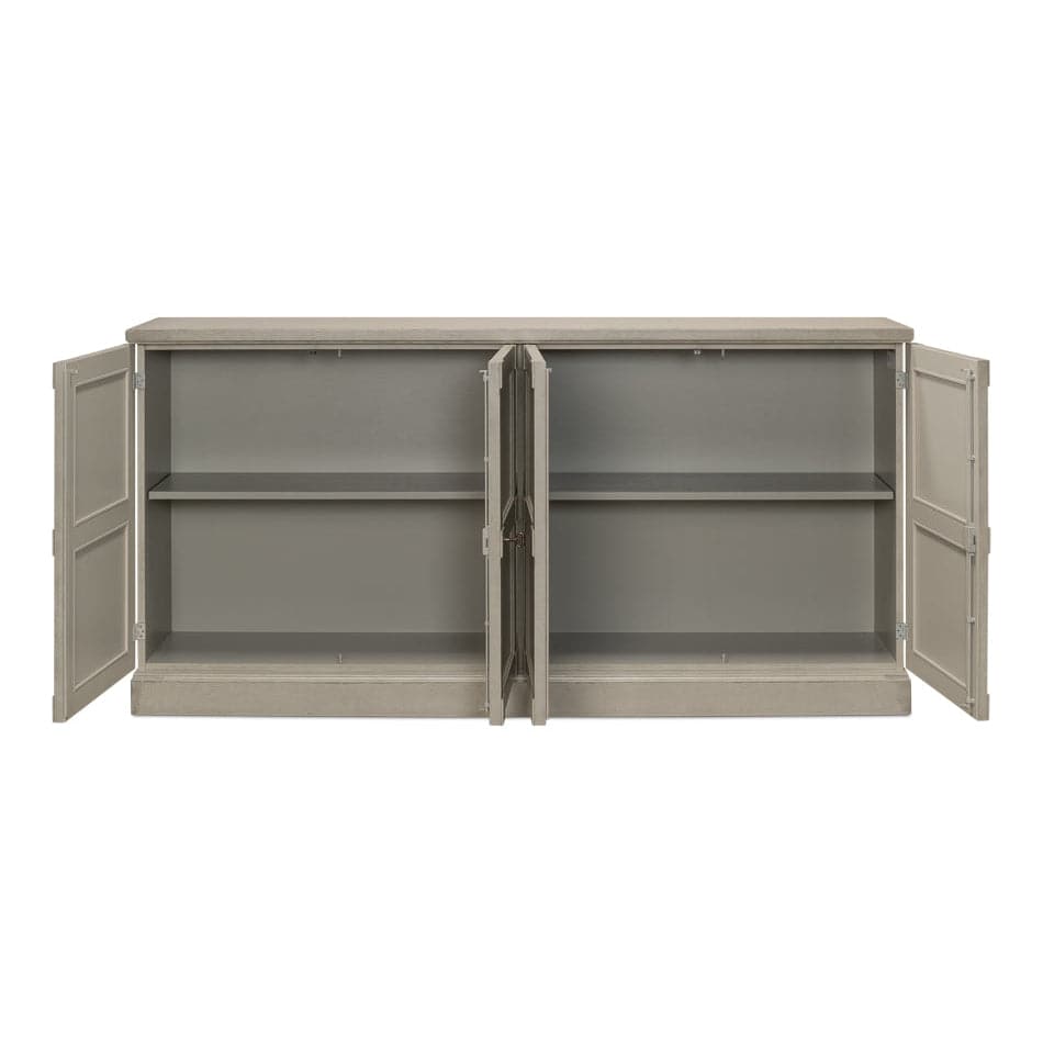 Lionisio Buffet 75"-SARREID-SARREID-R077-04W-1-Bookcases & CabinetsWashed Gray Finish-2-France and Son