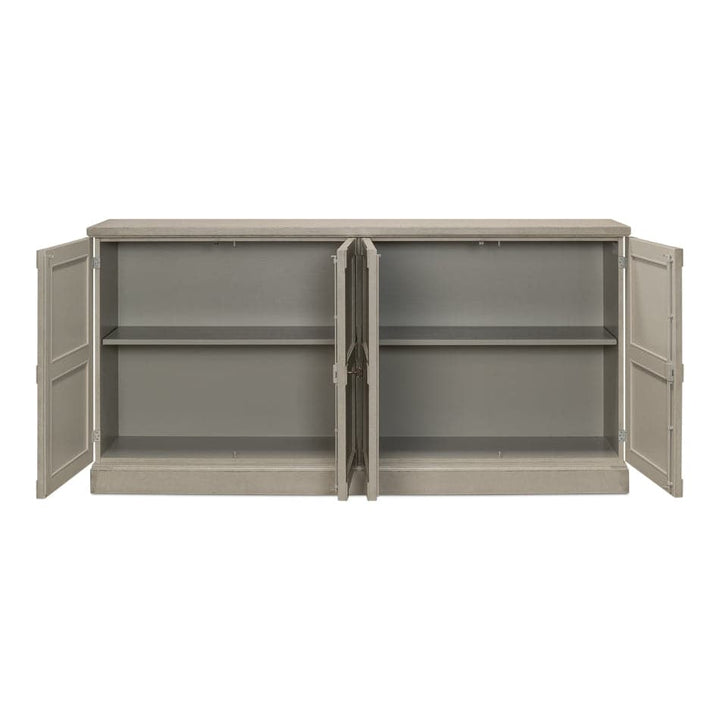 Lionisio Buffet 75"-SARREID-SARREID-R077-04W-1-Bookcases & CabinetsWashed Gray Finish-2-France and Son