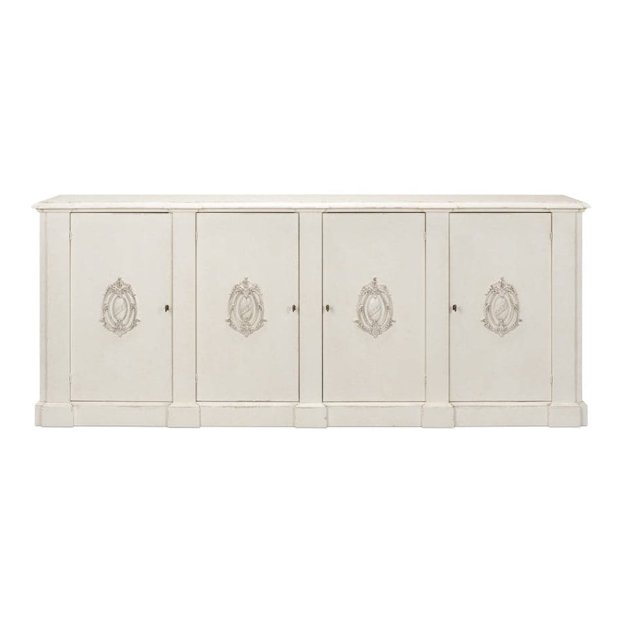 Crested Wall Cabinet-SARREID-SARREID-R110-37-Sideboards & Credenzas-1-France and Son