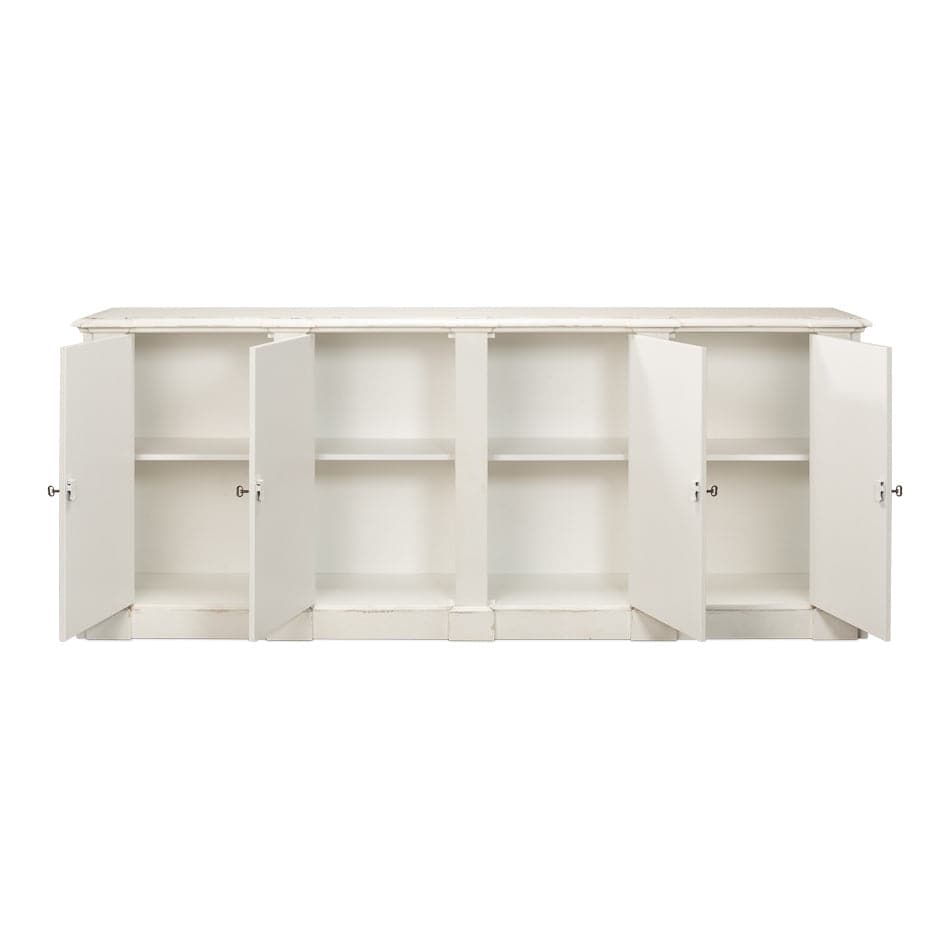 Crested Wall Cabinet-SARREID-SARREID-R110-37-Sideboards & Credenzas-2-France and Son