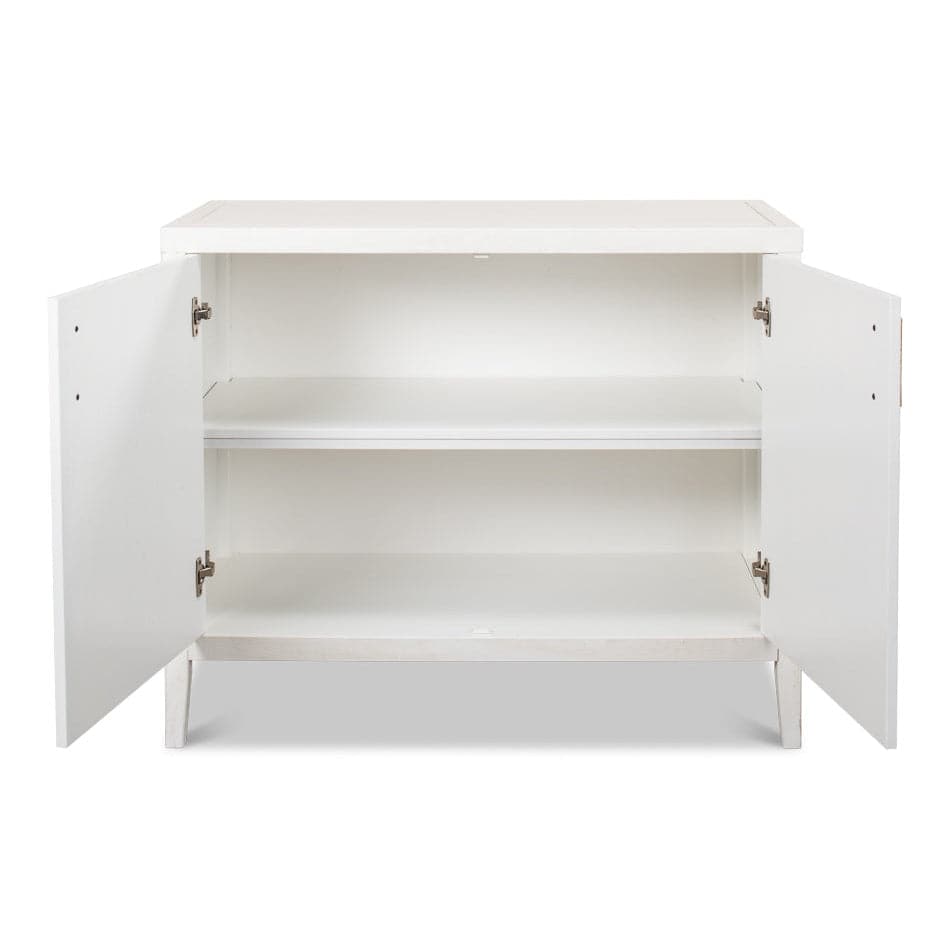 Blanco 2 Door Buffet Cortina White-SARREID-SARREID-R246-79-Sideboards & Credenzas-2-France and Son