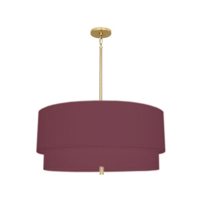 Decker Pendant-Robert Abbey Fine Lighting-ABBEY-VW141-PendantsModern Brass Finish / Vintage Wine-7-France and Son