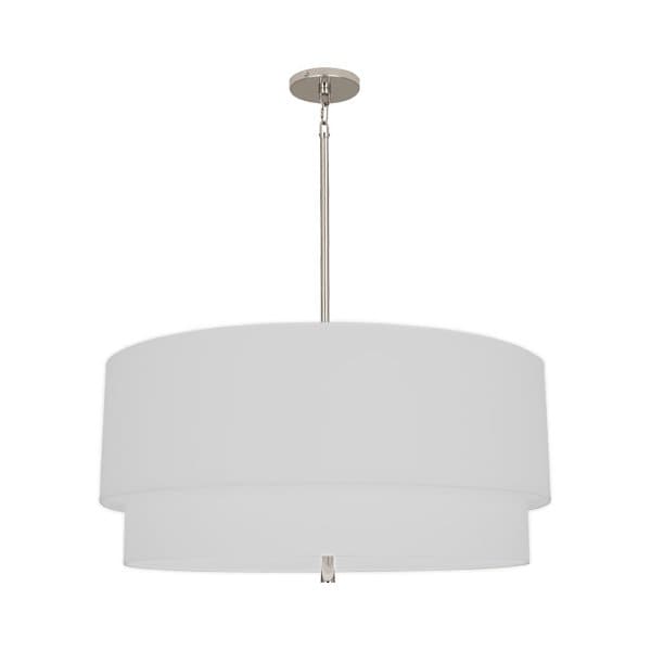 Decker Pendant-Robert Abbey Fine Lighting-ABBEY-PG142-PendantsPolished Nickel Finish / Pearl Gray-4-France and Son