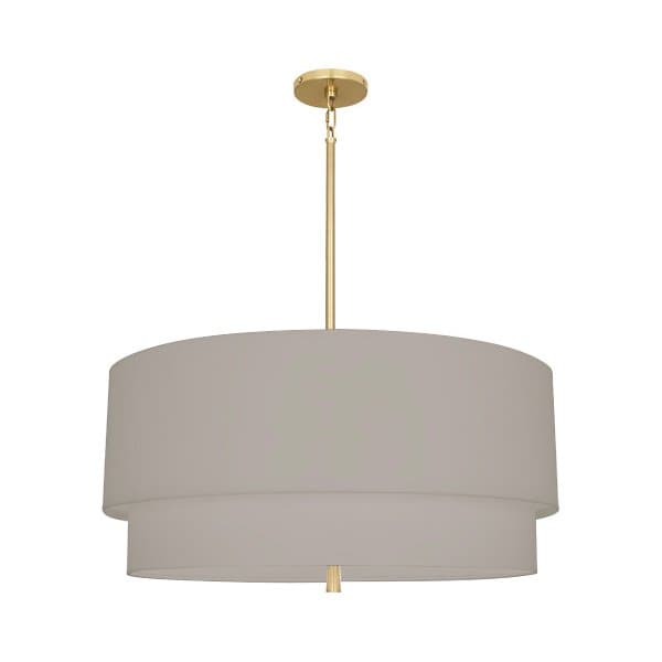 Decker Pendant-Robert Abbey Fine Lighting-ABBEY-SG141-PendantsModern Brass Finish / Smoke Gray-5-France and Son