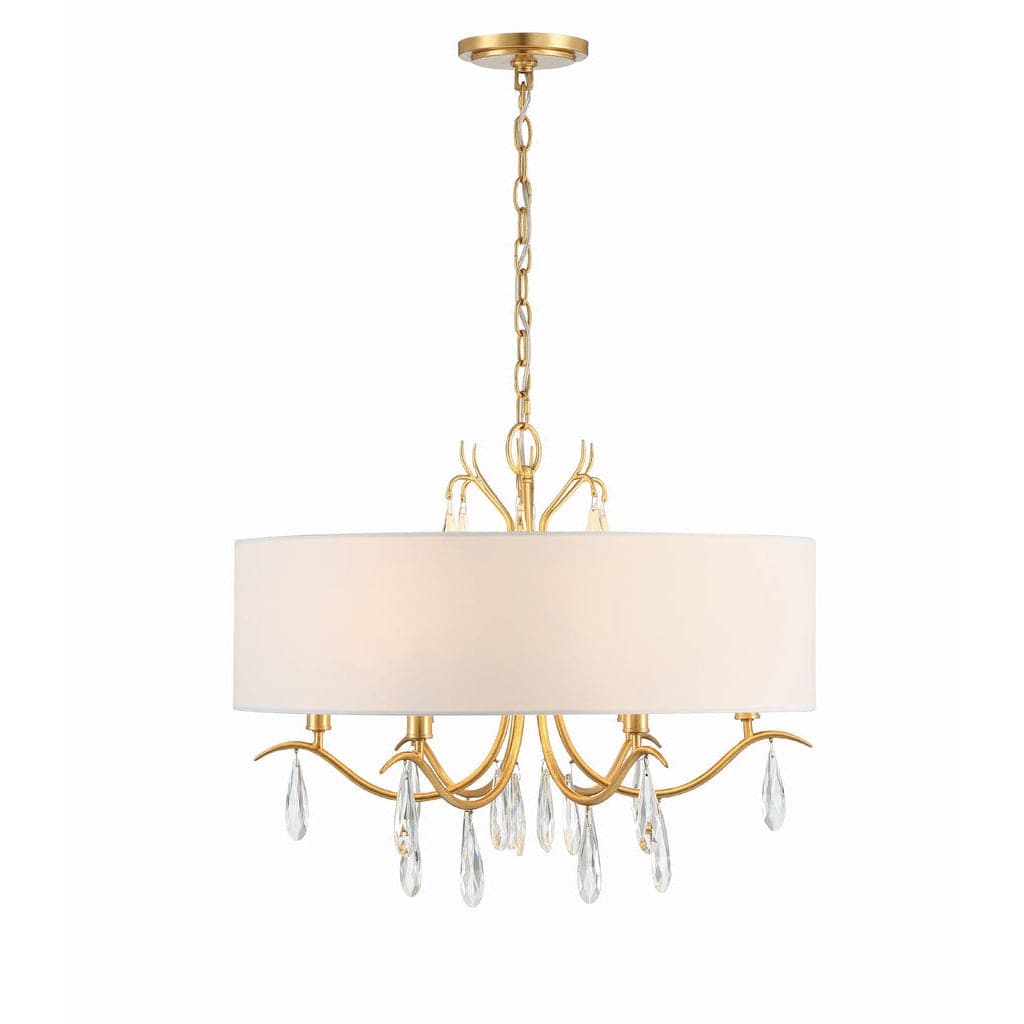 Rollins 6 Light Chandelier-Crystorama Lighting Company-CRYSTO-ROL-18806-GA-Chandeliers-1-France and Son