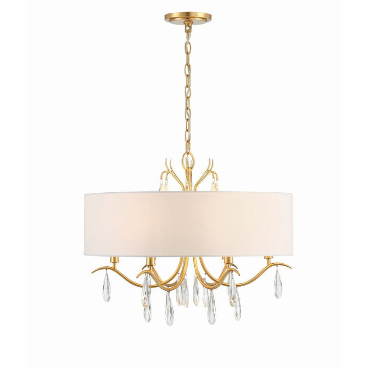 Rollins 6 Light Chandelier-Crystorama Lighting Company-CRYSTO-ROL-18806-GA-Chandeliers-1-France and Son