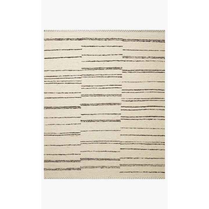 Roman ROM-04 Natural / Charcoal Area Rug-Loloi-LOLOI-ROMAROM-04NACC2030-Rugs2'-0" x 3'-0"-1-France and Son