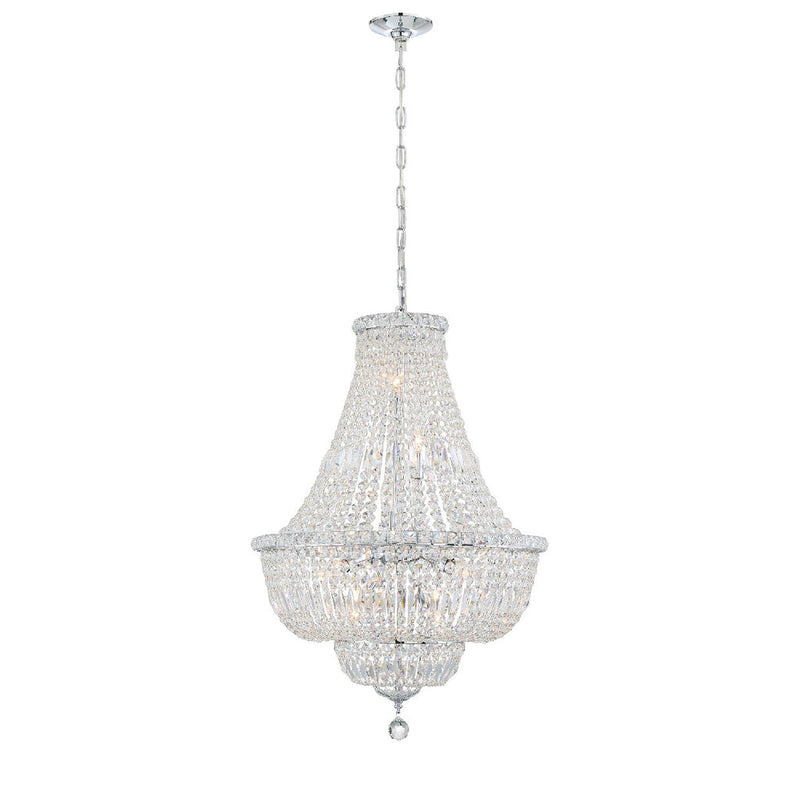 Roslyn 9 Light Chandelier-Crystorama Lighting Company-CRYSTO-ROS-A1009-CH-CL-MWP-Chandeliers-4-France and Son