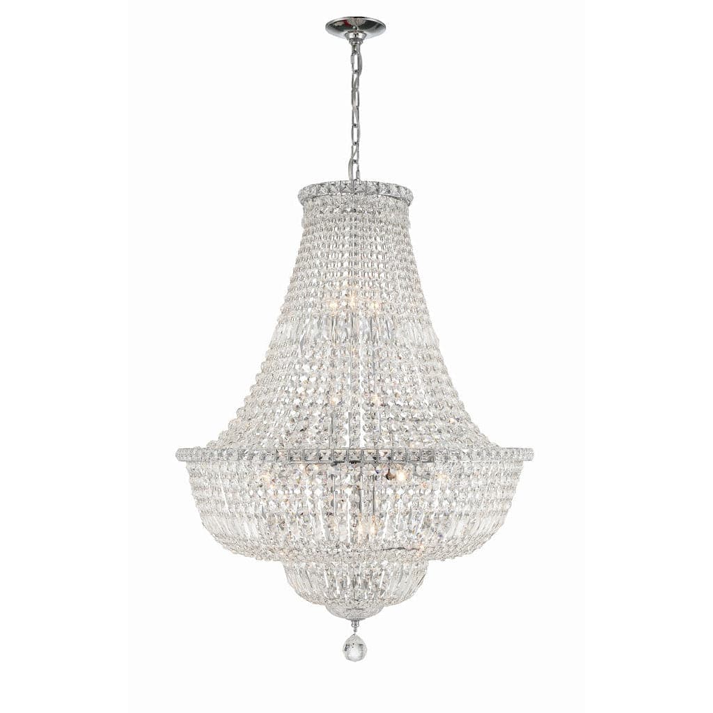 Roslyn 15 Light Chandelier-Crystorama Lighting Company-CRYSTO-ROS-A1015-CH-CL-MWP-Chandeliers-1-France and Son