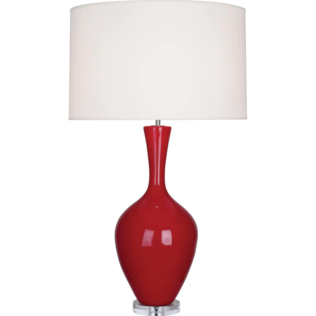 Audrey Table Lamp-Robert Abbey Fine Lighting-ABBEY-RR980-Table LampsRuby Red-21-France and Son