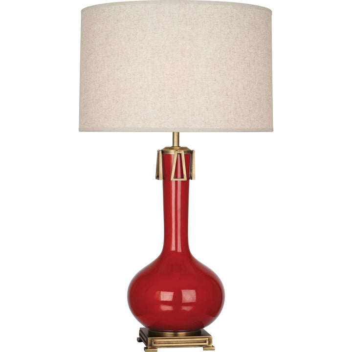 Athena Table Lamp-Robert Abbey Fine Lighting-ABBEY-RR992-Table LampsRuby Red-21-France and Son