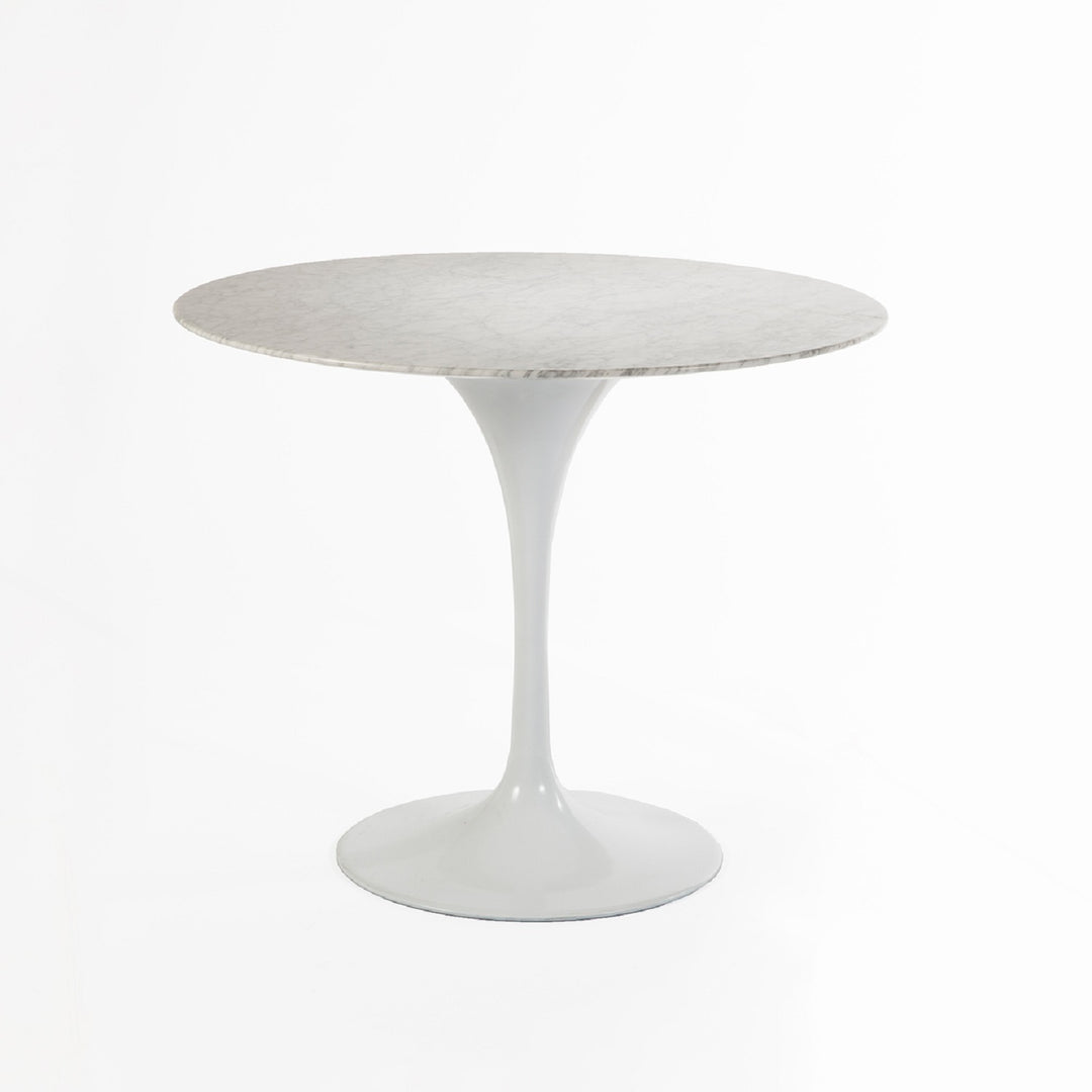 Carrara Marble Pedestal Tulip Dining Table - Round-France & Son-RT335R36-Dining Tables36" Diameter-5-France and Son